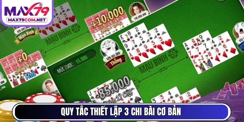 Quy tắc thiết lập 3 chi bài cơ bản